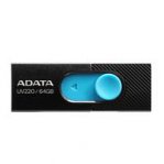 MEMORIA ADATA 64GB USB 2.0 UV220 RETRACTIL NEGRO-AZUL (AUV220-64G-RBKBL) - TiendaClic.mx
