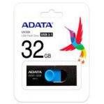 MEMORIA ADATA 32GB USB 3.2 UV320 RETRACTIL NEGRO-AZUL (AUV320-32G-RBKBL) - TiendaClic.mx