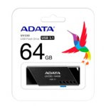 MEMORIA ADATA 64GB USB 3.2 UV330 RETRACTIL NEGRO - TiendaClic.mx