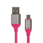 CABLE MICRO USB GHIA 1M COLOR ROSA - TiendaClic.mx