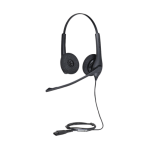 Jabra Biz 1500 Duo, auricular profesional con cancelación de ruido, ideal para contact center con conexión QD (1519-0157)  - TiendaClic.mx
