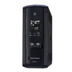NO BREAK CYBERPOWER AVR LCD BRG1500VA/900W 9 CONT C/PROT.LINEA 2 USB - TiendaClic.mx