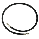 Cable para  baterías, 1 m, negro, calibre 2 AWG con terminales de ojo en ambos extremos - TiendaClic.mx