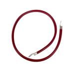 Cable para  baterías  1 m, rojo, calibre 2 AWG con terminales de ojo en ambos extremos - TiendaClic.mx