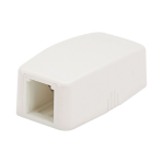 Caja de Montaje en Superficie, Para 1 Módulo Mini-Com, Color Blanco Mate - TiendaClic.mx
