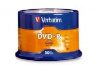 DVD-R VERBATIM 4.7GB 16X TORRE C/50 PZAS BULK - TiendaClic.mx