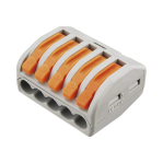 Conector Compacto para 1 Cable de Entrada 4 Cables de Salida / Cables Compatibles 12AWG-28AWG - TiendaClic.mx