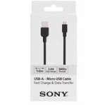 CABLE SONY USB TIPO A AL B 100CM NEGRO - TiendaClic.mx