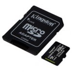 MEMORIA KINGSTON MICRO SD CANVAS SELECT PLUS 256GB UHS-I CLASE 10 C/ADAPTADOR (SDCS2/256GB) - TiendaClic.mx