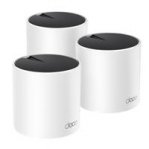 ROUTER |TP-LINK | DECO X55(3-PACK) | WIFI 6 | AX3000 | 5GHZ 2402 MBPS 802.11AX. 2.4GHZ 574 MBPS 802.11AX 2X2 MU-MIMO CUBRE HASTA 1981 MTS CUADRADOS SUSTITUYE A DECO P9(3-PACK) - TiendaClic.mx