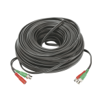 Cable Coaxial armado con conector BNC y Alimentación, longitud de 40m, Optimizado para HD ( TurboHD, HD-SDI, AHD ) - TiendaClic.mx