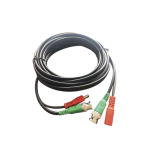 Cable Coaxial armado con conector BNC y Alimentación, longitud de 5m, Optimizado para HD ( TurboHD, HD-SDI, AHD ) - TiendaClic.mx