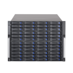 Servidor de almacenamiento cluster / 48 Bahías de disco duro / Controlador simple / Graba 600 canales IP / Fuente redundante - TiendaClic.mx