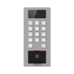 2 EN 1 / Lector Biometrico para Exterior Antivandálico IP65 & IK09 con función de Videoportero /  Conexión WiFi /  Huella, Tarjeta, Código o App HikConnect  / Cámara 2 MP compatible con DVRs y NVRs Hikvision y Epcom - TiendaClic.mx