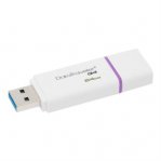 Memoria USB Kingston DataTraveler G4 64GB 3.0 Color Blanco-Morado - TiendaClic.mx