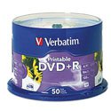 DVD R VERBATIM 4.7GB 16X BLANCO INK PRINTABLE C/50 - TiendaClic.mx