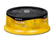 DVD-RW SONY 4.7GB CAMPANA C/25 - TiendaClic.mx