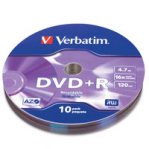DVD+R VERBATIM 4.7GB 16X 10PK BULK NON MCC - TiendaClic.mx