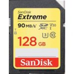 SANDISK MEMORIA 128GB SDXC EXTREM UHS-I 90MB/S 4K V30 CLASE 10 - TiendaClic.mx
