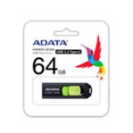 MEMORIA ADATA 64GB USB TIPO C UC300 RETRACTIL NEGRO VERDE (ACHO-UC300-64G-RBK/GN) - TiendaClic.mx