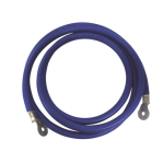 Cable para baterias,  2.2 m azul calibre 2 AWG con terminales de ojo en ambos extremos - TiendaClic.mx