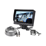 Sistema profesional de monitor y cámara alámbrico para montacargas y vehiculos - TiendaClic.mx