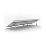 Montaje de aluminio para techo o piso de concreto,  de alta resistencia y rápida instalación para arreglo 1x4 módulos fotovoltáicos de 40mm de espesor - TiendaClic.mx