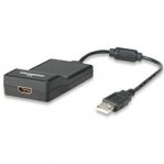 CONVERTIDOR MANHATTAN USB 2.0 A PUERTO DE VIDEO HDMI - TiendaClic.mx