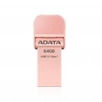 MEMORIA ADATA OTG AI920, USB 3.1-LIGHTNING, 64GB, ORO ROSA (AAI920-64G - TiendaClic.mx