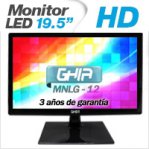 GHIA MONITOR LED MG2016 19.5 WS HD NEGRO VGA / BOCINAS ESTEREO INTEGRADAS :: Tienda Clic, computadoras, consumibles y productos de computacion línea