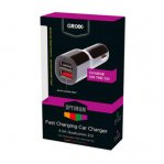 CARGADOR AUTO GRIXX RAPIDO 2X USB 4.5A QUALCOMM 2.0 - TiendaClic.mx