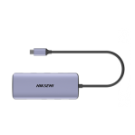 Hub (Adaptador) USB - C / 8 en 1 / 1 Salida HDMI (4K) / 1 Salida USB 2.0 / 3 Salidas USB 3.0 / 1 Salida SD (Memoria SD) / 1 Salida TF (Micro SD) / 1 Entrada USB - C (Carga Rapida / 100 Watts) - TiendaClic.mx