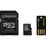 MEMORIA KINGSTON MICRO SDHC 16GB CLASE 10 / KIT MOBILITY C/ADAPTADOR + USB - TiendaClic.mx