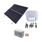 Kit de energía solar para congelador de 250 L de aplicaciones aisladas de la red eléctrica - TiendaClic.mx