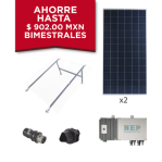 Kit Solar para Interconexión de 550 W de Potencia, 220 Vca con Microinversores y Paneles Policristalinos  - TiendaClic.mx