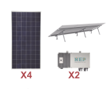 Kit Solar para Interconexión de 1.1 kW de Potencia, 110 Vca con Micro Inversores y Paneles Policristalinos. - TiendaClic.mx