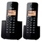 TELEFONO PANASONIC KX-TGB112MEB INALAMBRICO BASICO BASE + HANDSET 20 NUMEROS IDENTIFICADOR DE LLAMADAS, 50 NUMEROS DIRECTORIO LOCALIZADOR DE AURICULAR (NEGRO) - TiendaClic.mx
