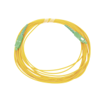 Jumper de Fibra Óptica Monomodo SC/APC - SC/APC Simplex, color amarillo, 5 metros - TiendaClic.mx