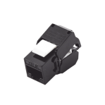 Módulo Jack Keystone Cat5e (toolless), con terminación en ángulo 180 º Color Negro, Compatible con Faceplate y Patchpanel Linkedpro - TiendaClic.mx