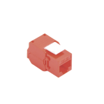 Módulo Jack Keystone Cat5e (toolless), con terminación en ángulo 180 º Color Rojo, Compatible con Faceplate y Patchpanel Linkedpro - TiendaClic.mx