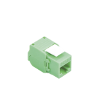 Módulo Jack Keystone Cat6 (toolless), con terminación en ángulo 180 º Color Verde, Compatible con Faceplate y Patchpanel Linkedpro - TiendaClic.mx