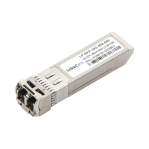 Transceptor SFP+ (Mini-Gbic)  para fibra Multimodo, 10 Gbps de velocidad, Conectores LC, Dúplex,  Hasta 550 m de Distancia. - TiendaClic.mx