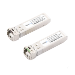 Transceptores Bidireccionales SFP+ (Mini-Gbic) para fibra Monomodo, 10 Gbps de velocidad, Conectores LC, Simplex,  Hasta 20 km de Distancia (2 piezas) - TiendaClic.mx