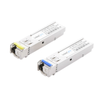 Transceptores Bidireccionales SFP (Mini-Gbic) para fibra Monomodo, 1.25 Gbps de velocidad, Conectores LC, Simplex, Hasta 5 km de Distancia. (2 Piezas) - TiendaClic.mx