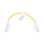 Cable de Parcheo Slim UTP Cat6 - 20 cm Amarillo Diámetro Reducido (28 AWG) - TiendaClic.mx