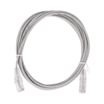 Cable de Parcheo Slim UTP Cat6 - 2 m Gris Diámetro Reducido (28 AWG) - TiendaClic.mx