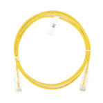 Cable de Parcheo Slim UTP Cat6 - 2 m Amarillo Diámetro Reducido (28 AWG) - TiendaClic.mx