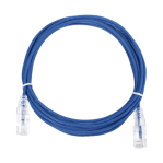 Cable de Parcheo Slim UTP Cat6 - 3 m Azul Diámetro Reducido (28 AWG) - TiendaClic.mx
