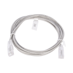 Cable de Parcheo Slim UTP Cat6 - 3 m Gris Diámetro Reducido (28 AWG) - TiendaClic.mx