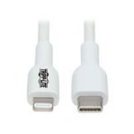 CABLE USB TRIPP-LITE M102-01M-WH CABLE DE SINCRONIZACIóN Y CARGA USB C A LIGHTNING (M/M), CERTIFICADO MFI, BLANCO, 1 M [3.3 PIES] - TiendaClic.mx